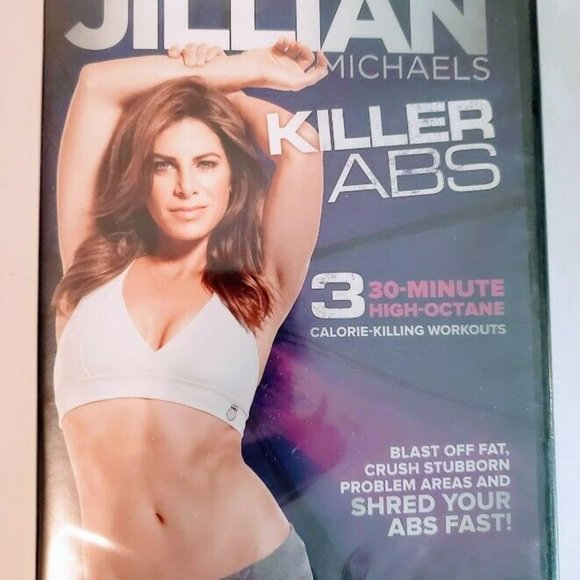 Jillian Michaels Killer Abs DVD New Sealed Three 30 Minute Workouts New DVD - Picture 2 of 3